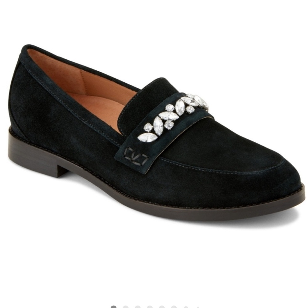 Vionic Avvy Jeweled Black Suede Loafers. Size 8. Gorgeous! Excellent preowned!!! - Picture 6 of 15